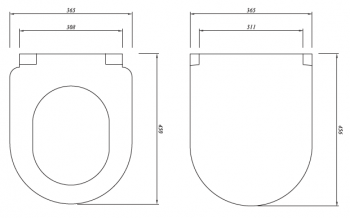 Zero spülrandlos WC Bidet / Taharet WC