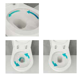 3D spülrandlos WC Bidet / Taharet