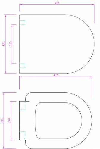 Idea spülrandlos WC Bidet +int. Armatur