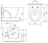 Stil spülrandlos WC Bidet / Taharet WC